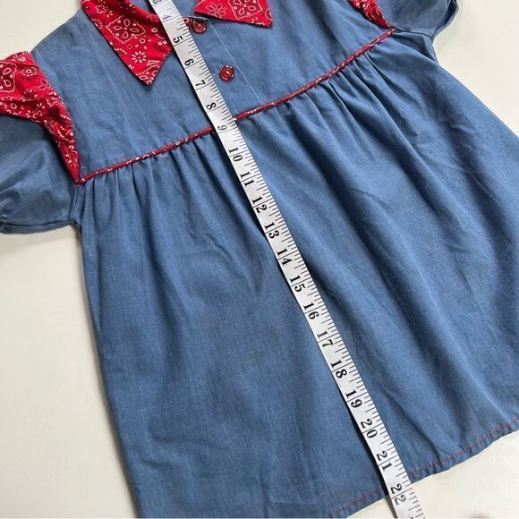 Vintage 1960s 1970s ILGWU Western Paisley Bandana Trim Shirt - Picture 8 of 8